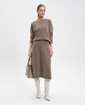 Max Mara Weekend Коричнева спідниця BARNABA з вовни BARNABA