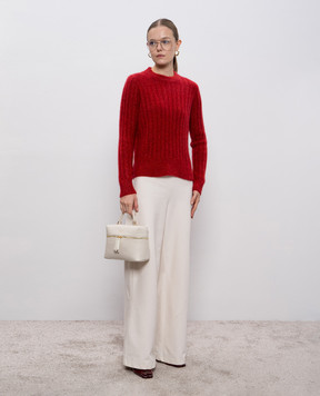 Allude Червоний светр з кашеміру та шовку 25578000