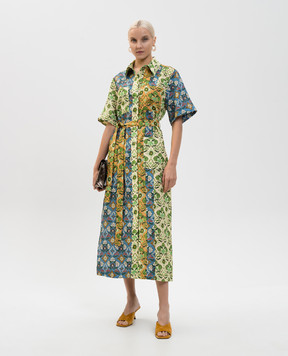 Alemais Платье-рубашка Ali Spliced из льна в стиле певорк 6195D