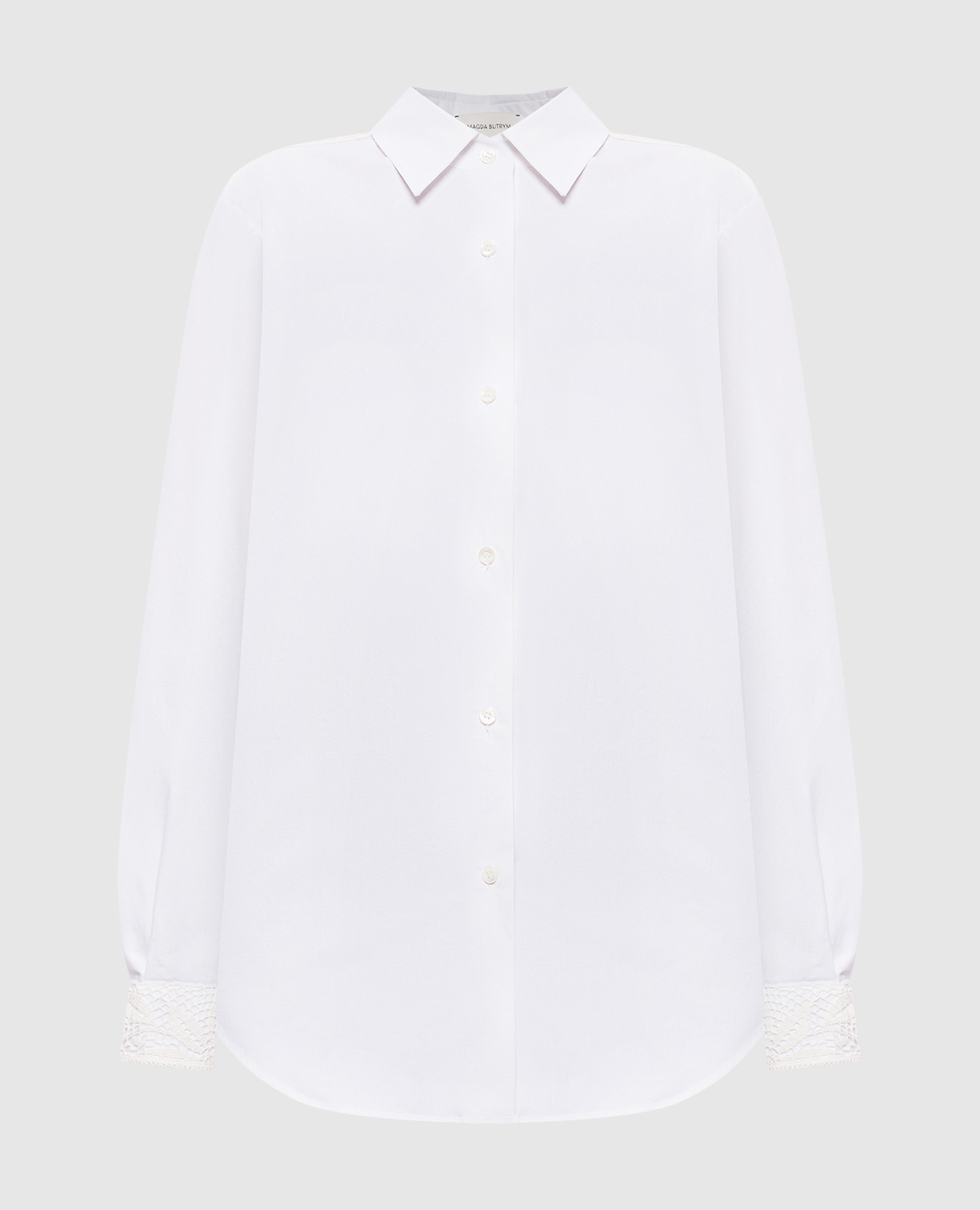 

Белая рубашка с макраме, Белый, Рубашки