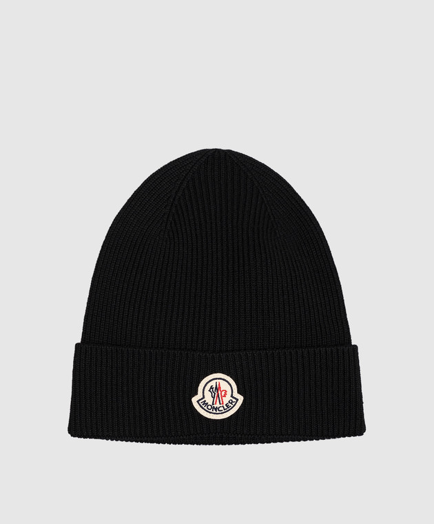 Moncler Черная шапка из шерсти L20913B70500A9342