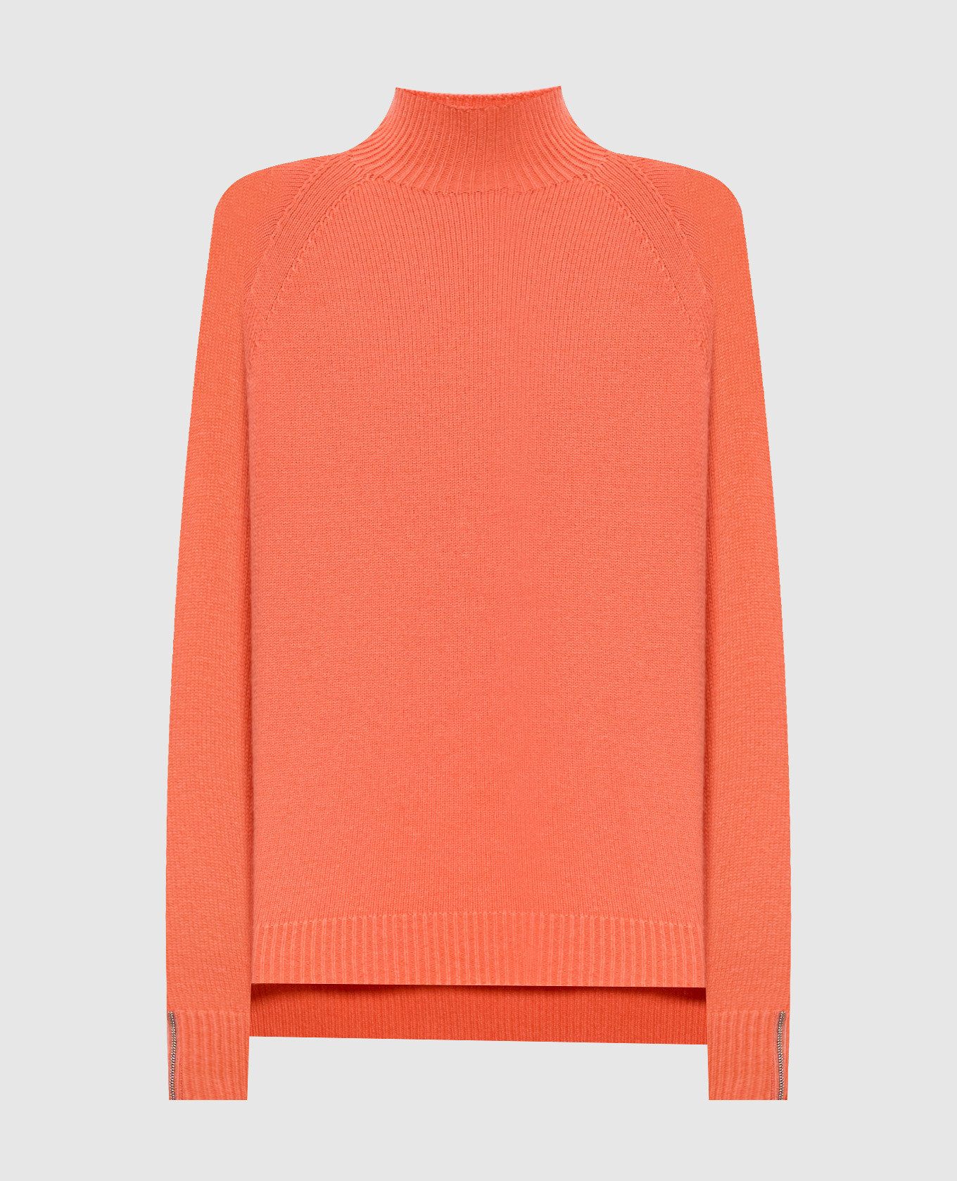 

Розовый свитер из шерсти, шелка и кашемира с цепочкой мониль, Свитера