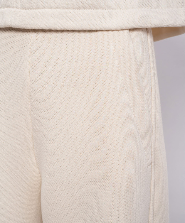 Max Mara Бежеві утеплені спортивні штани DENTE MXPDENTE зображення 5