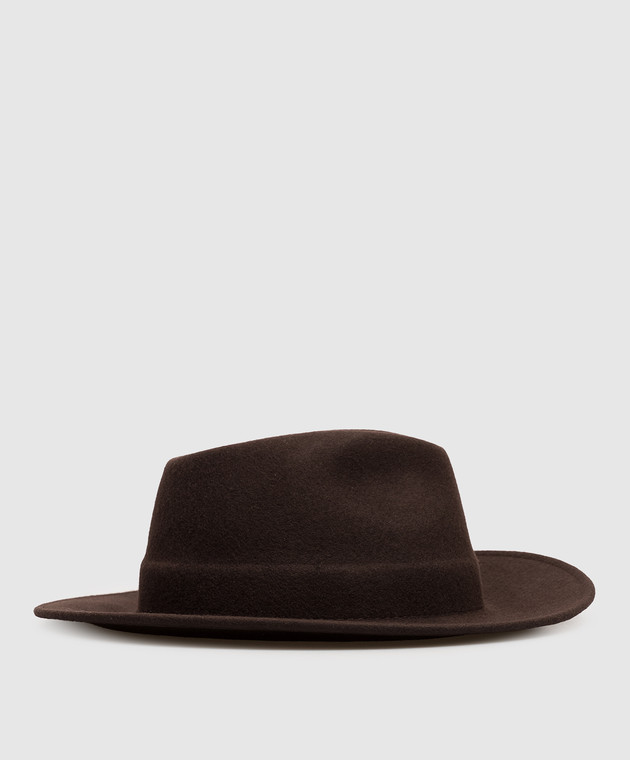 Twinset Коричневий капелюх з вовни 262TA4450 зображення 3