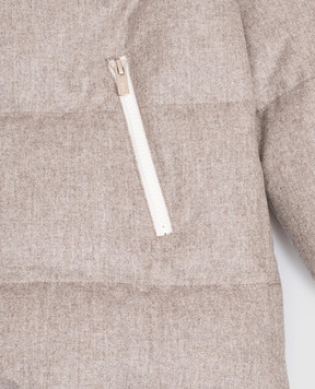 Brunello Cucinelli Детский серый пуховик из шерсти B038PJ335C