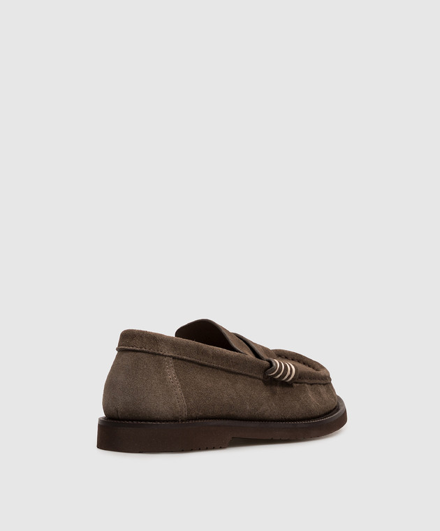 JW Anderson Коричневі замшеві лофери MO0004LA0415 зображення 3