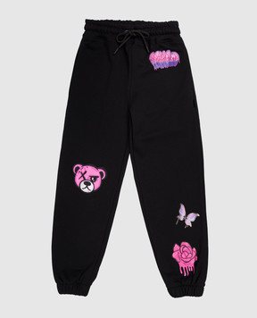 Sprayground Дитячі чорні джогери Graffiti SPY1450EBLK