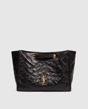 Saint Laurent Чорна шкіряна сумка-тоут NIKI 8711510EN07