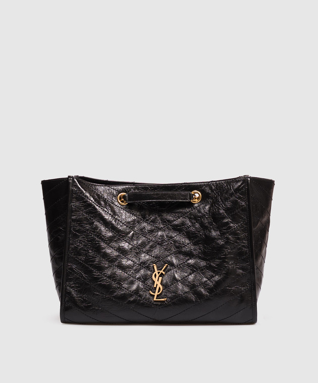 Saint Laurent Черная кожаная сумка-тоут NIKI 8711510EN07