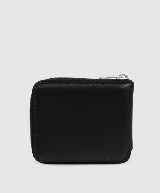 Palm Angels Черный кошелек с принтом логотипа PMNC025S26LEA001 изображение 2