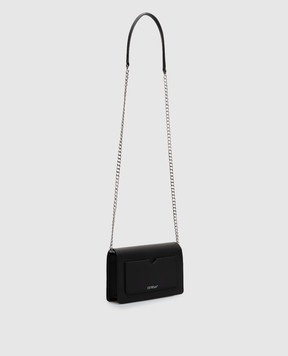 Off-White Черная кожаная сумка кросс-боди OWWNR04F26LT01