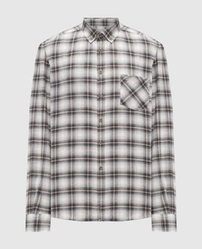 Florentino Серая рубашка в клетку 225720522854