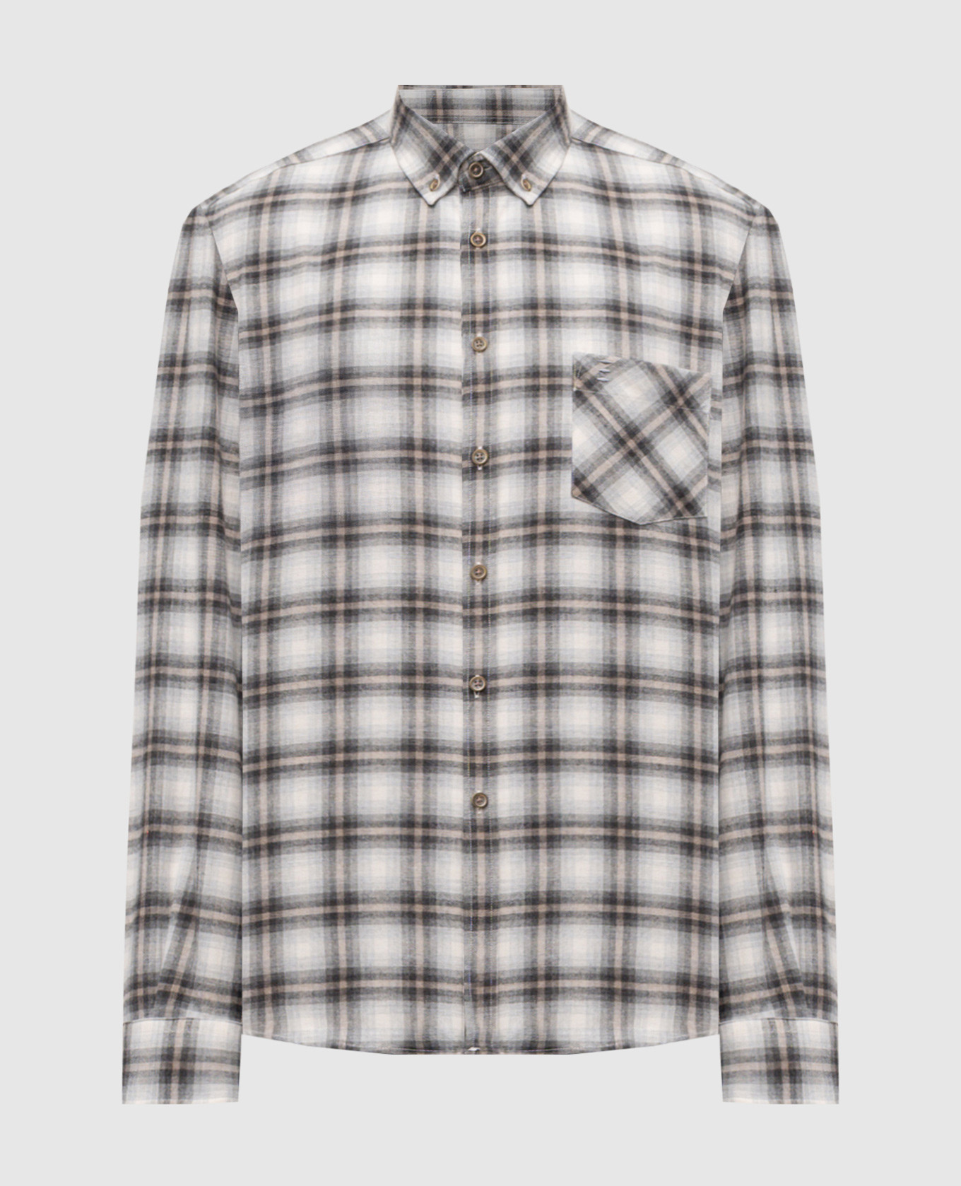 

Серая рубашка в клетку, Серый, Рубашки