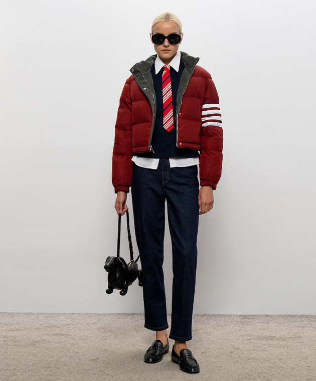 Thom Browne Вельветовая двухсторонняя пуховая куртка LOBSTER FBD077EE1645 изображение 2