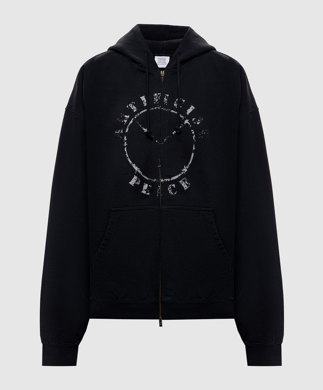 Vetements Чорна спортивна куртка з принтом MH27ZU190Bw