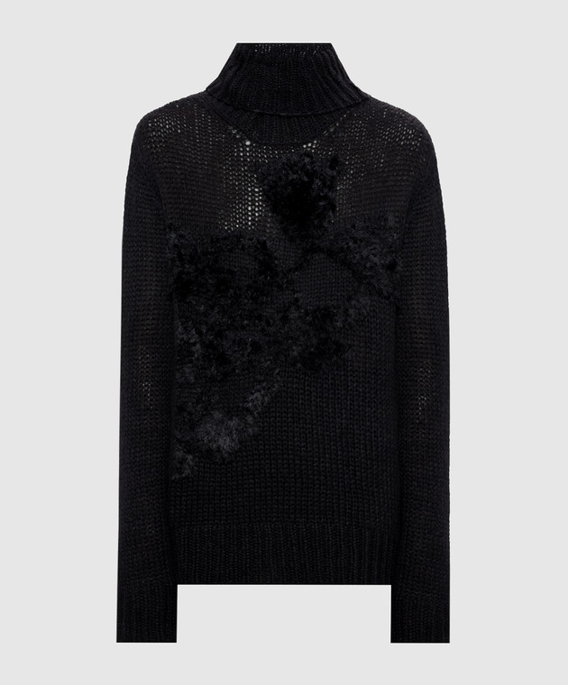 Ann Demeulemeester Черный свитер Fransina с шерстью альпаки B0014337KN092