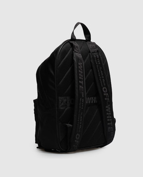 Off-White Черный рюкзак с принтом OWMNB02F26FB01