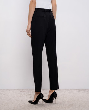 Dolce&Gabbana Чорні штани з вовни FTAM2TFU2OW