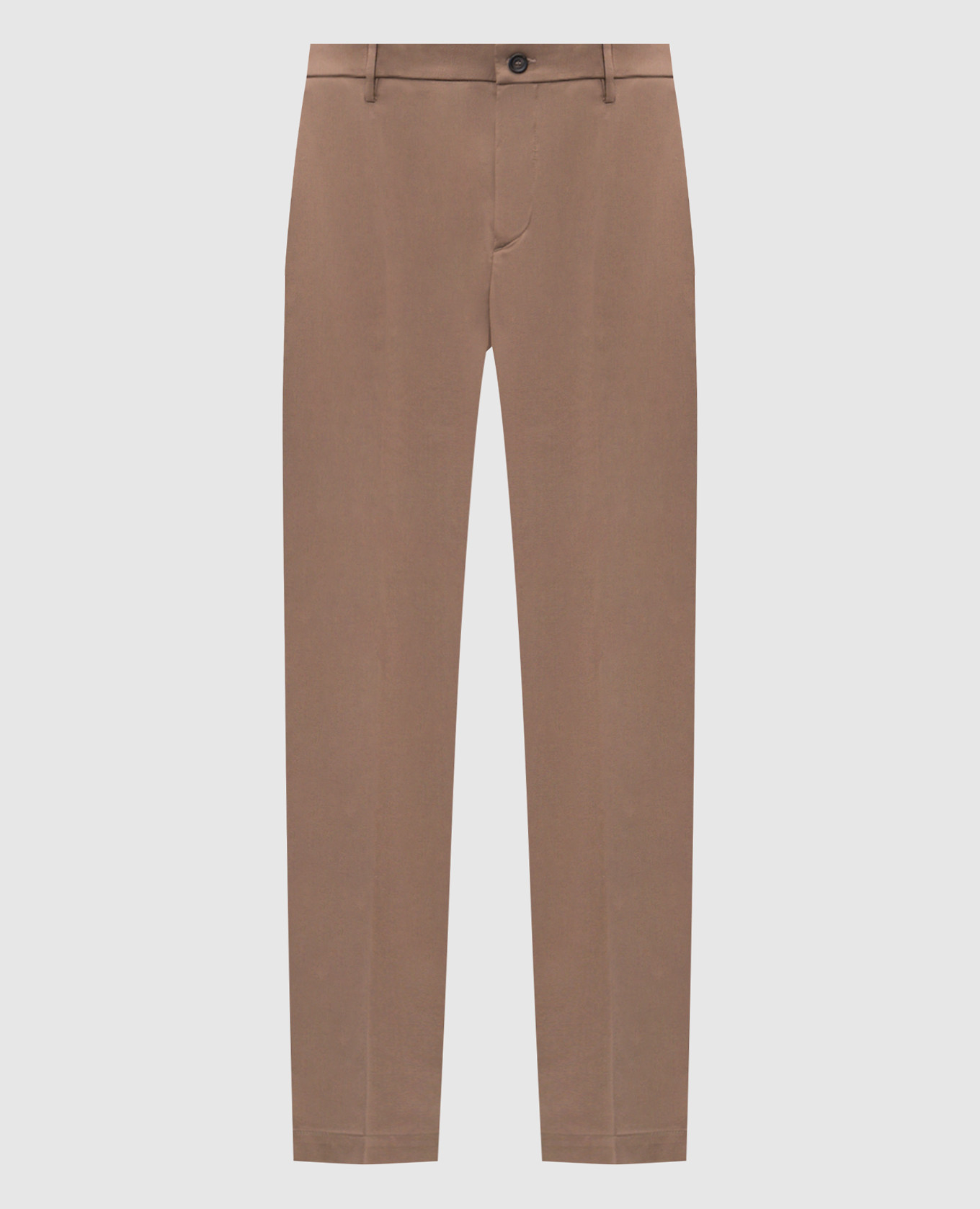 Коричневые брюки с шерстью