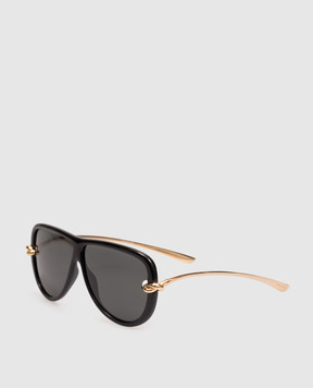 Bottega Veneta Черные очки Knot A002JCVBL80