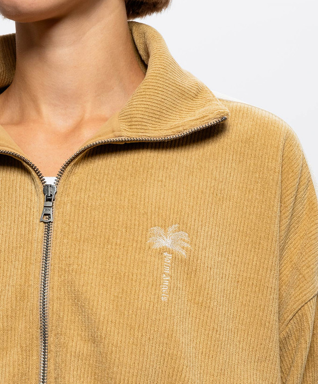 Palm Angels Коричнева спортивна куртка PAWBD004FB001 зображення 5