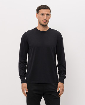 Tom Ford Черный лонгслив с вышивкой монограммы JCL006JMT012