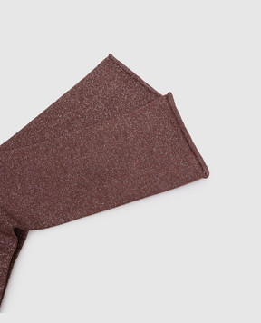 Brunello Cucinelli Фиолетовые носки с кашемиром и шелком с люрексом M41945019P