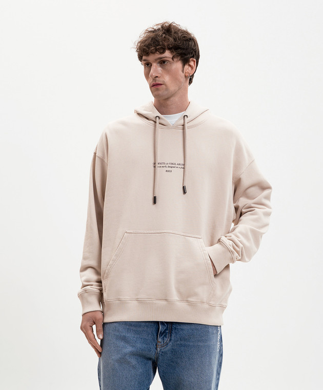 Off-White Бежево худи 44MBB085S26F009 изображение 3
