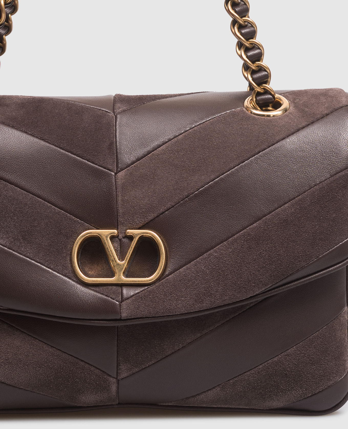 Valentino Коричнева шкіряна сумка Djuna 9W2B0T55TIE зображення 6