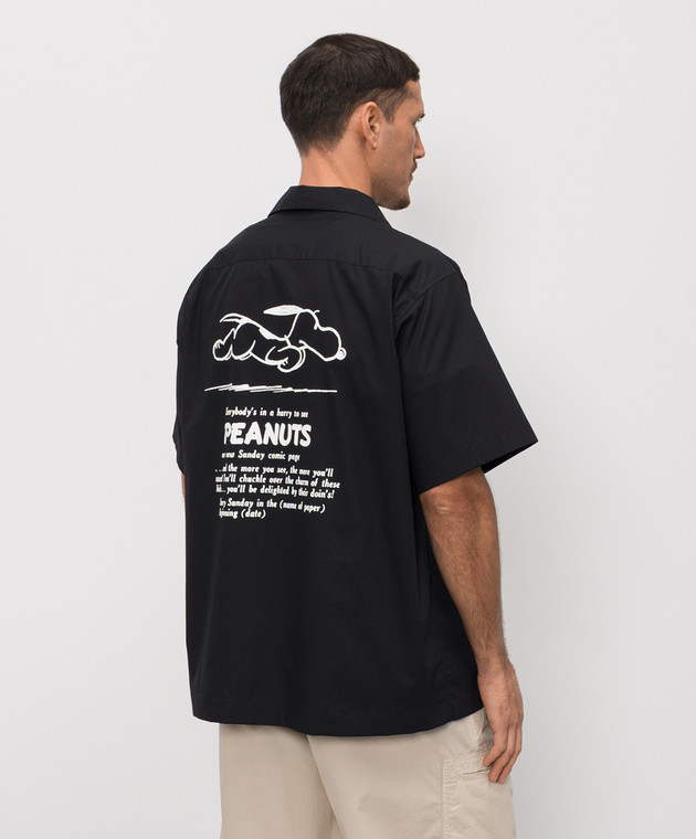 Iceberg Черная рубашка с принтом Peanuts G0400187 изображение 4