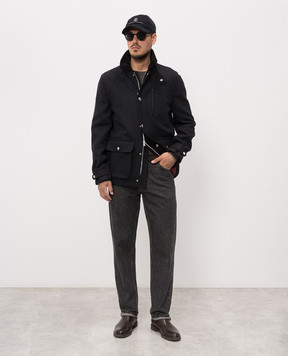 Brunello Cucinelli Джемпер коричневого цвета из шерсти и кашемира M2400100