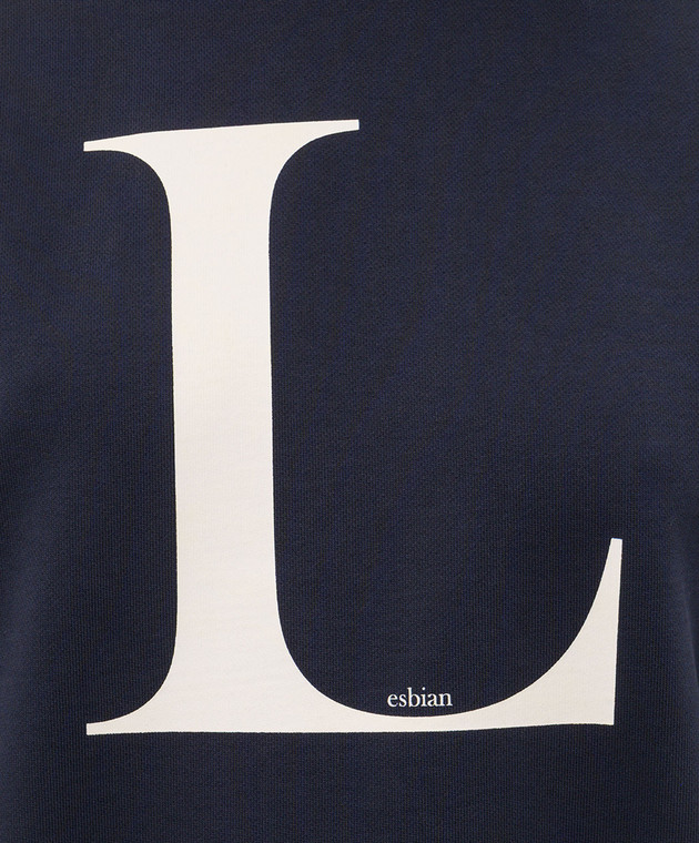 Vetements Синий свитшот с принтом MH27CN181N изображение 5