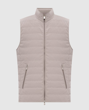 Brunello Cucinelli Бежевый пуховый жилет MM4791451