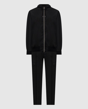 CAPOBIANCO Черный спортивный костюм из шерсти 20M414UN0020M810UN00
