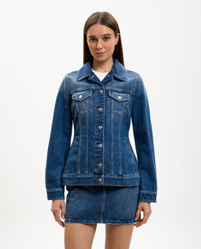 Dolce&Gabbana Синя джинсова куртка з ефектом потертості F9T00DG8OC5