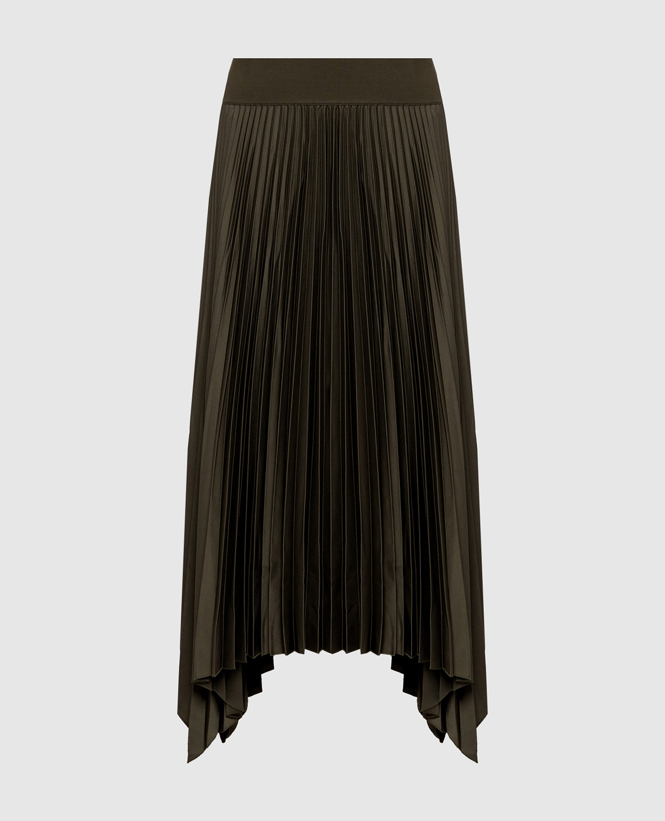 Юбка миди Ade цвета хаки асимметричного кроя