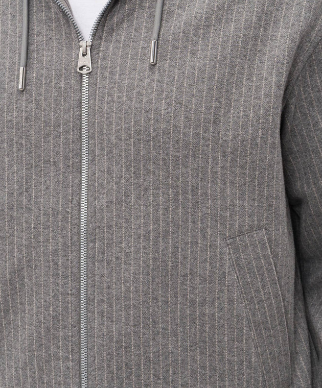 Mackage Сіра спортивна куртка MATEA-K в смужку MATEAK зображення 5