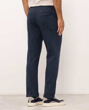 Doriani Cashmere Сині штани з відворотами 818PANTF18J36