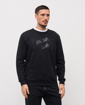 Iceberg Чорний світшот з вишивкою логотипа E0106317