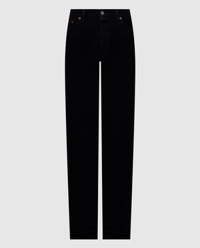 Saint Laurent Черные джинсы с логотип патч 827965Y29WB