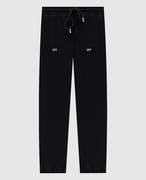 Off-White Черные джогеры Newspaper Arrow 44MCH057F5F001