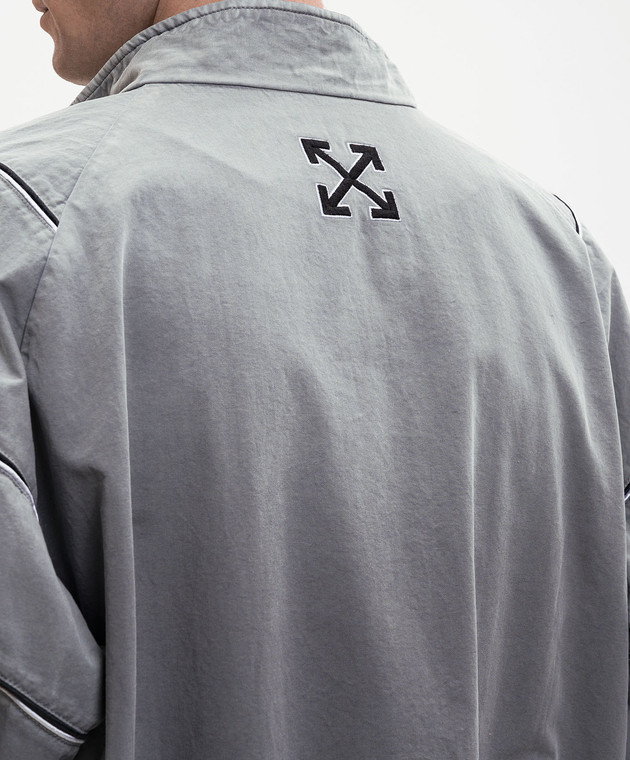 Off-White Серая спортивная куртка 44MBD05MS26F002 изображение 5