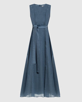 Max Mara Синее платье QUILE из рамы SMMAQUILE