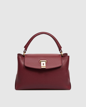 Bally Бордовая кожаная сумка Lock Me WAH010VT710