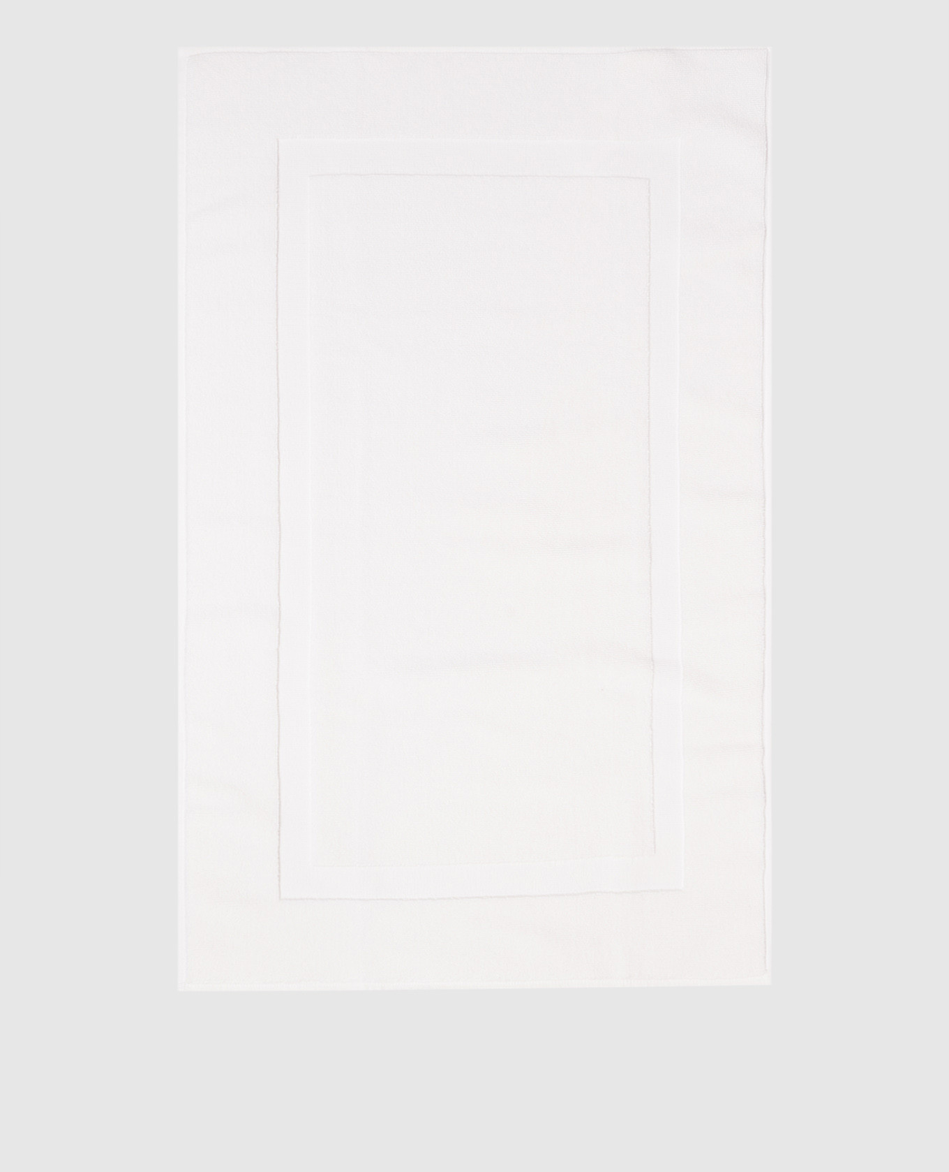 Белый махровый коврик для ванной комнаты Brighton