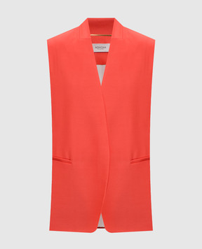 Agnona Рожевий жилет з вовни і шовку TV1101XD1024