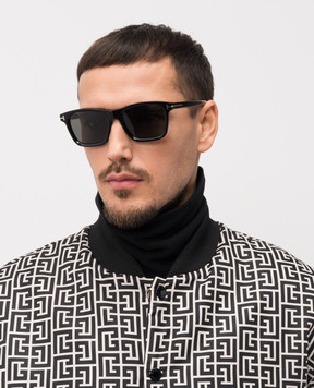 Tom Ford Чорні поляризаційні сонцезахисні окуляри Barron FT1179
