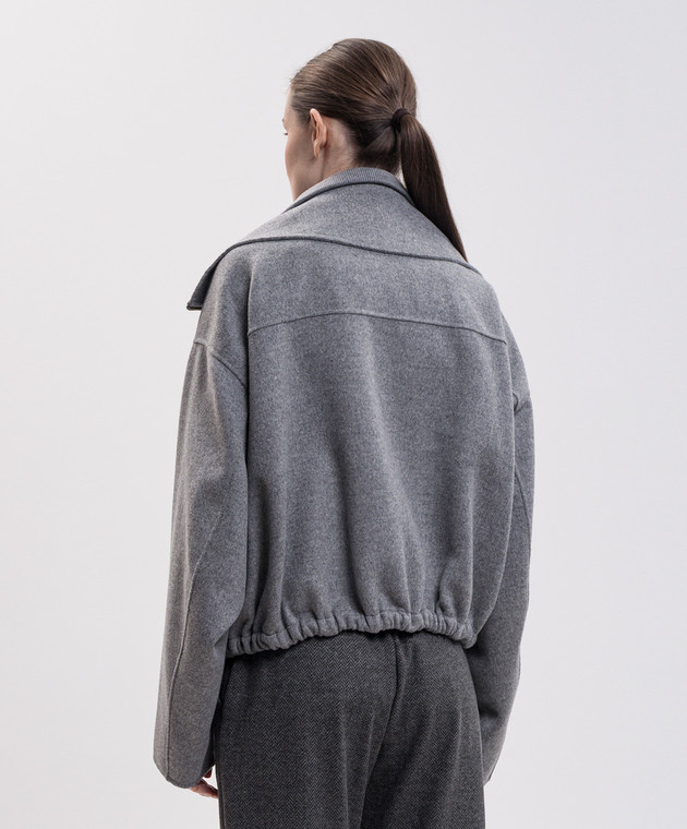 Max Mara Sportmax Сіра куртка EMIRO з вовни SPXEMIRO зображення 4