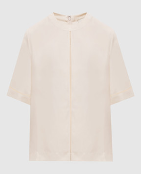 Loulou de Saison Бежевая блуза HAVANA из шелка HAVANA