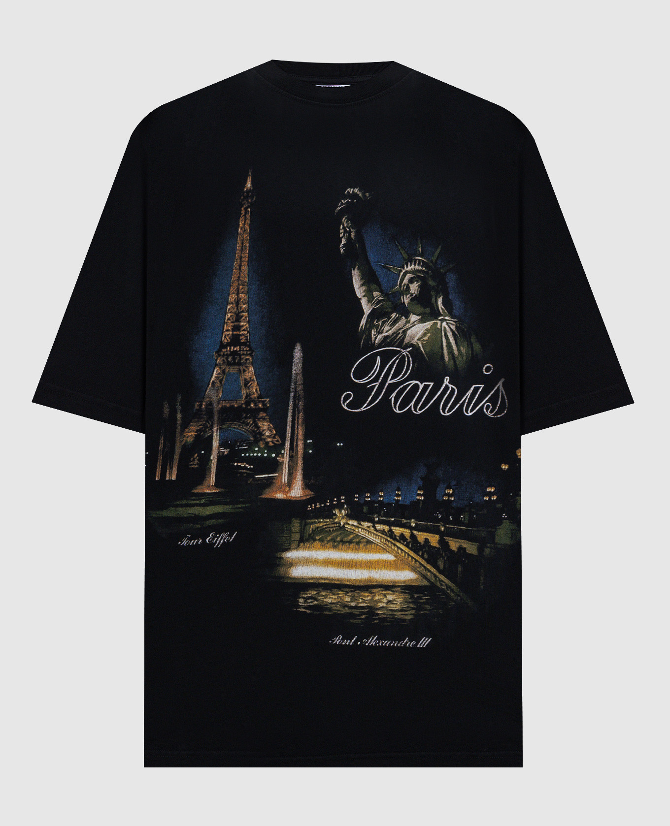 

Черная футболка Paris, Черный, Футболки